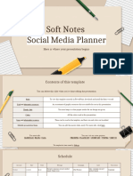 Soft Notes Social Media Planner by Slidesgo