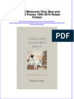 Textbook Comfort Measures Only New and Selected Poems 1994 2016 Rafael Campo Ebook All Chapter PDF