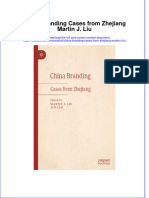 PDF China Branding Cases From Zhejiang Martin J Liu Ebook Full Chapter