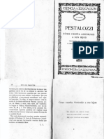 Johann Heinrich Pestalozzi, Cómo Gertrudis Enseña A Sus Hijos, Cartas 1-3, Pp. 19-109