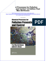 Download textbook Chemical Processes For Pollution Prevention And Control 1St Edition Paul Mac Berthouex ebook all chapter pdf 