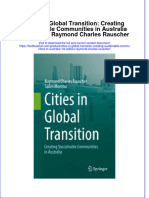 Download textbook Cities In Global Transition Creating Sustainable Communities In Australia 1St Edition Raymond Charles Rauscher ebook all chapter pdf 