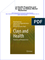 Download textbook Clays And Health Properties And Therapeutic Uses 1St Edition Michel Rautureau ebook all chapter pdf 