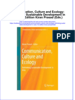 Download textbook Communication Culture And Ecology Rethinking Sustainable Development In Asia 1St Edition Kiran Prasad Eds ebook all chapter pdf 