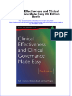 Download textbook Clinical Effectiveness And Clinical Governance Made Easy 4Th Edition Boath ebook all chapter pdf 
