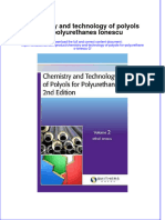 Full Chapter Chemistry and Technology of Polyols For Polyurethanes Ionescu 2 PDF
