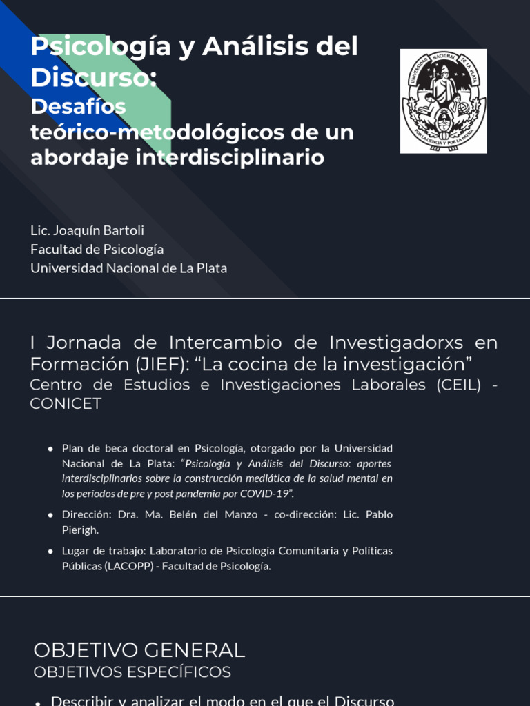 Psicología y Discurso: Salud Mental Post-COVID | PDF | Discurso | Sicología