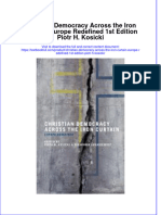 Download textbook Christian Democracy Across The Iron Curtain Europe Redefined 1St Edition Piotr H Kosicki ebook all chapter pdf 