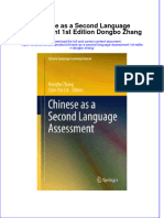 Download textbook Chinese As A Second Language Assessment 1St Edition Dongbo Zhang ebook all chapter pdf 