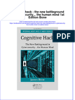 Textbook Cognitive Hack The New Battleground in Cybersecurity The Human Mind 1St Edition Bone Ebook All Chapter PDF