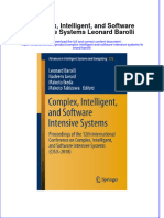 Textbook Complex Intelligent and Software Intensive Systems Leonard Barolli Ebook All Chapter PDF