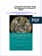 Textbook Cleopatra S Daughter and Other Royal Women of The Augustan Era Duane W Roller Ebook All Chapter PDF
