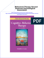 Download pdf Cognitive Behavioral Therapy Second Edition American Psychological Association ebook full chapter 