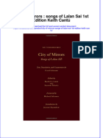 Download textbook City Of Mirrors Songs Of Lalan Sai 1St Edition Keith Cantu ebook all chapter pdf 