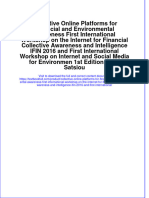 Download textbook Collective Online Platforms For Financial And Environmental Awareness First International Workshop On The Internet For Financial Collective Awareness And Intelligence Ifin 2016 And First International ebook all chapter pdf 