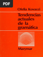 Tendencias Actuales de La Gramática - Kovacci, Ofelia - 1977 - Buenos Aires Marymar - 9789505030958 - Anna's Archive-1