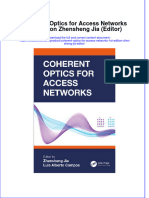 PDF Coherent Optics For Access Networks 1St Edition Zhensheng Jia Editor Ebook Full Chapter