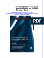 Download textbook Computational Intelligence Techniques For Trading And Investment 1St Edition Christian Dunis ebook all chapter pdf 