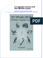 Download full chapter Cherokee Language Lessons 2Nd Edition Michael Joyner pdf docx