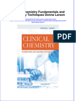 Download pdf Clinical Chemistry Fundamentals And Laboratory Techniques Donna Larson ebook full chapter 