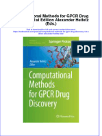 Download textbook Computational Methods For Gpcr Drug Discovery 1St Edition Alexander Heifetz Eds ebook all chapter pdf 