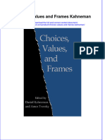 Download pdf Choices Values And Frames Kahneman ebook full chapter 