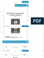 Protocolo Examen Estado Mental