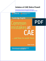 PDF Common Mistakes at Cae Debra Powell Ebook Full Chapter