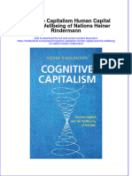 Download textbook Cognitive Capitalism Human Capital And The Wellbeing Of Nations Heiner Rindermann ebook all chapter pdf 