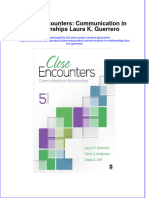 Download pdf Close Encounters Communication In Relationships Laura K Guerrero ebook full chapter 