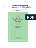 Download pdf Choral Orchestral Repertoire A Conductor S Guide David William Oertel ebook full chapter 