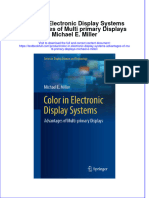 Download textbook Color In Electronic Display Systems Advantages Of Multi Primary Displays Michael E Miller ebook all chapter pdf 