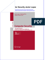 Textbook Computer Security Javier Lopez Ebook All Chapter PDF