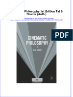 Full Chapter Cinematic Philosophy 1St Edition Tal S Shamir Auth PDF