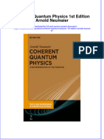 PDF Coherent Quantum Physics 1St Edition Arnold Neumaier Ebook Full Chapter