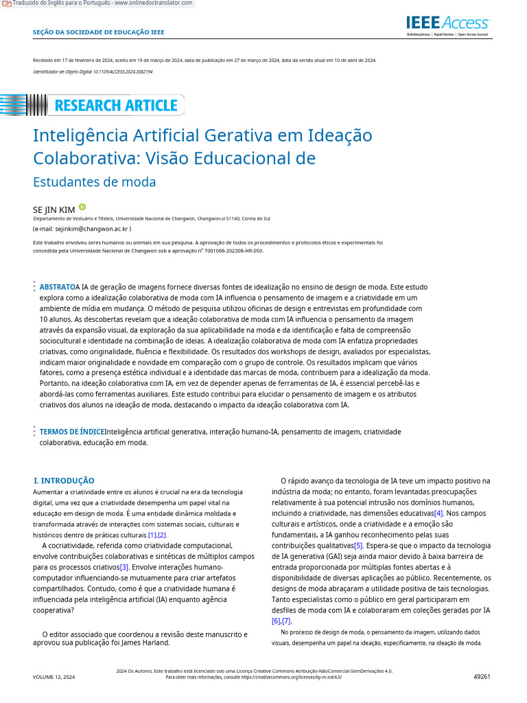 Generative Artificial Intelligence In Collaborative Ideation