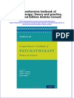 Download textbook Comprehensive Textbook Of Psychotherapy Theory And Practice 2Nd Ed 2Nd Edition Andres Consoli ebook all chapter pdf 