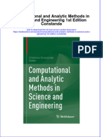 PDF Computational and Analytic Methods in Science and Engineering 1St Edition Constanda Ebook Full Chapter