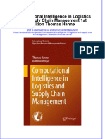 Textbook Computational Intelligence in Logistics and Supply Chain Management 1St Edition Thomas Hanne Ebook All Chapter PDF