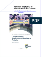Textbook Computational Biophysics of Membrane Proteins Carmen Domene Ebook All Chapter PDF