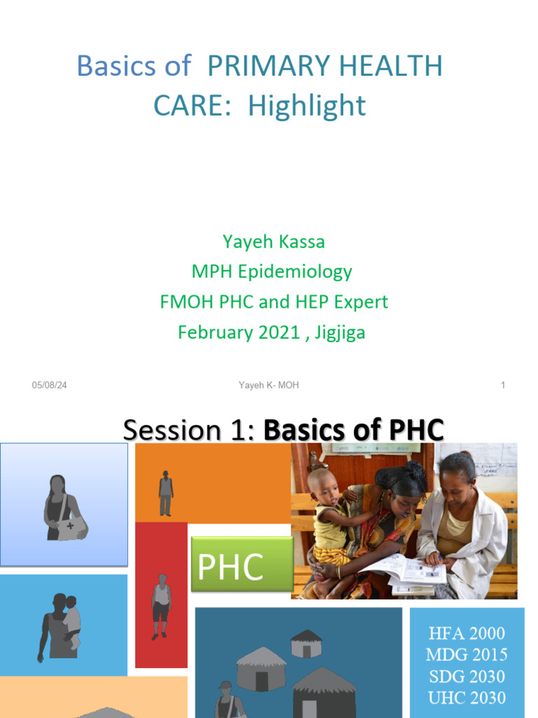 Session 2. Basics of Primary Health Care | PDF | Health Economics