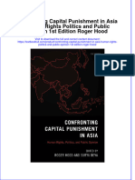 Textbook Confronting Capital Punishment in Asia Human Rights Politics and Public Opinion 1St Edition Roger Hood Ebook All Chapter PDF