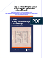 Download pdf Cmos Analog And Mixed Signal Circuit Design Practices And Innovations Arjuna Marzuki ebook full chapter 