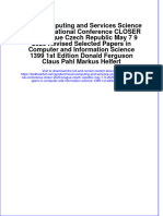 Download full chapter Cloud Computing And Services Science 10Th International Conference Closer 2020 Prague Czech Republic May 7 9 2020 Revised Selected Papers In Computer And Information Science 1399 1St Edition Donald Fe pdf docx