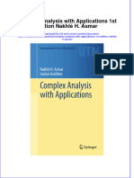 Textbook Complex Analysis With Applications 1St Edition Nakhle H Asmar Ebook All Chapter PDF