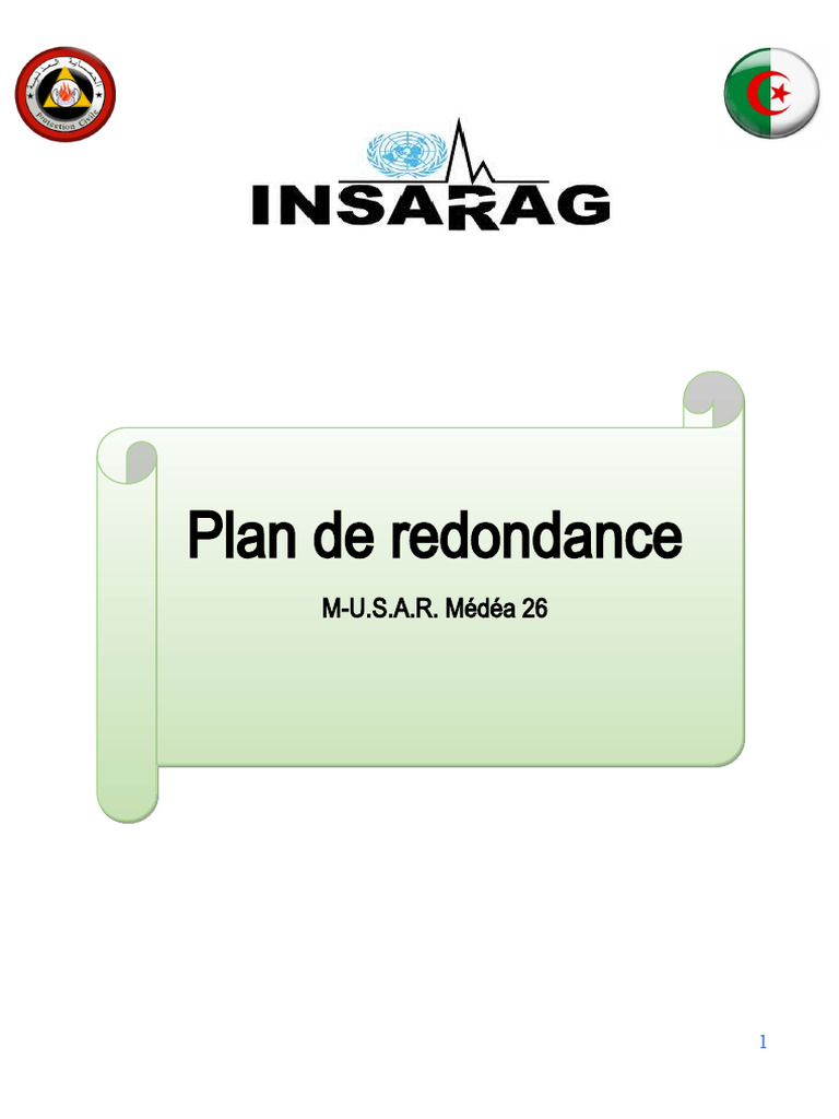 Plan de Redondance M-U.S.A.R. Médéa | PDF
