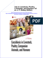 PDF Coccidiosis in Livestock Poultry Companion Animals and Humans 1St Edition J P Dubey Editor Ebook Full Chapter