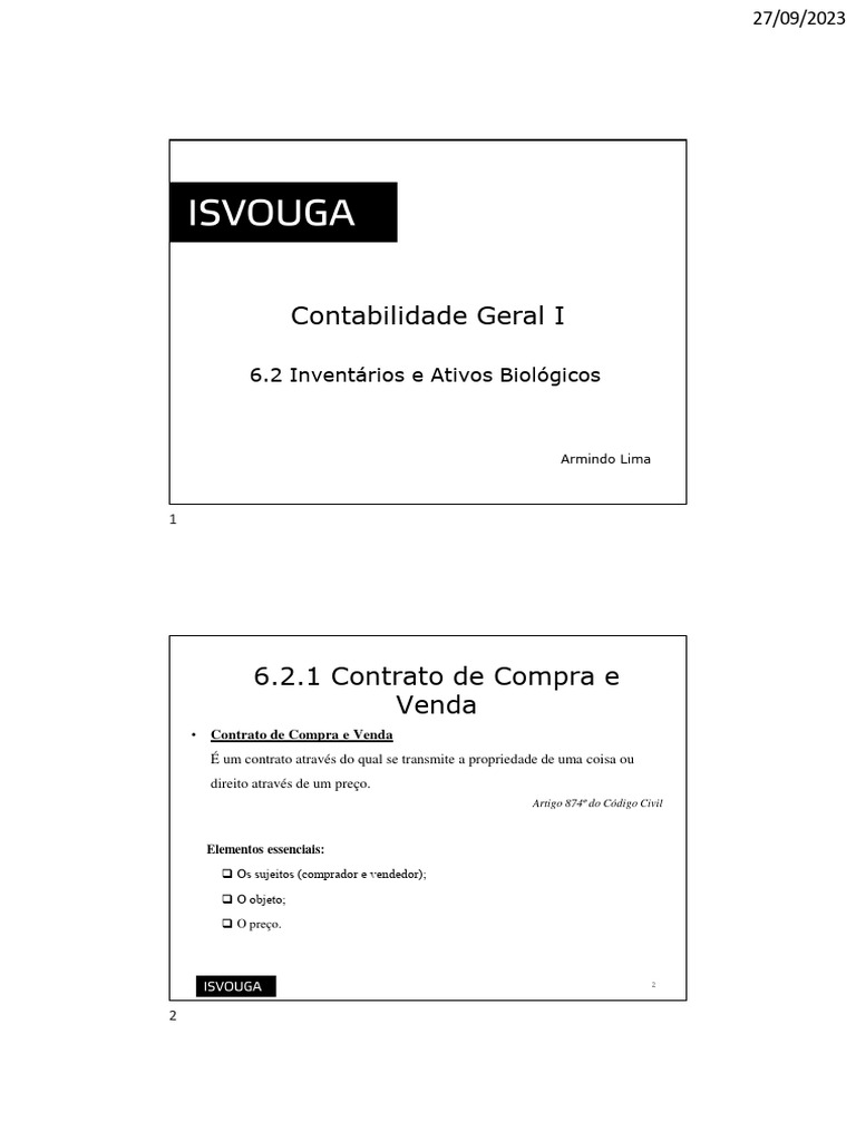 AL 8 Mod 7 Inventários e Ativos Biológicos PDF Imposto