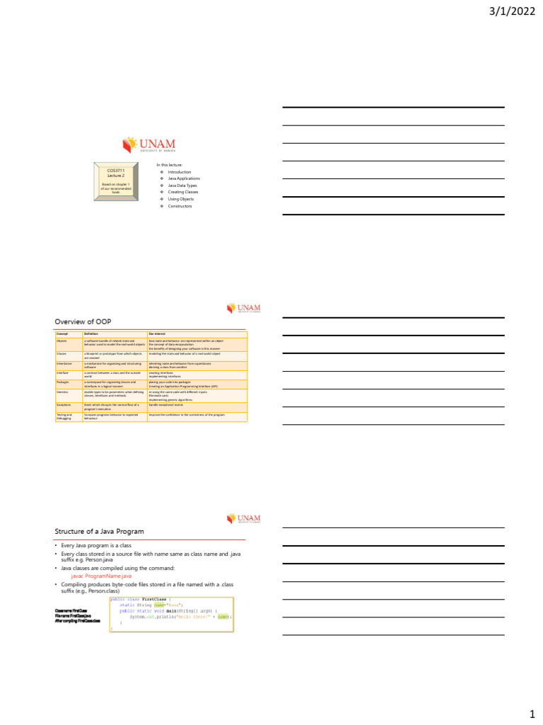 Java OOP Concepts and Applications | PDF | Method (Computer Programming ...