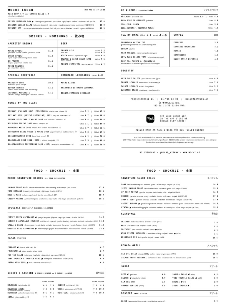 ONLINE Mochi Menu DE-13 | PDF